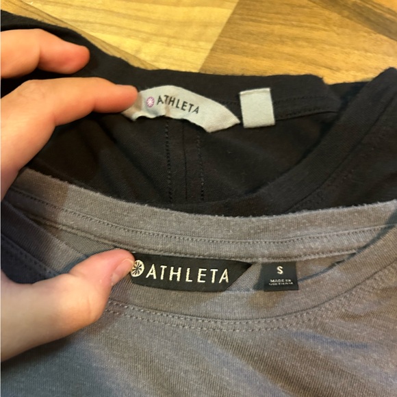 Black and grey Athleta Breezy Tank - Picture 5 of 6